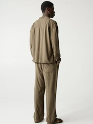 Pull&Bear Hemd schlammfarben