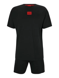 Pyjama 'GALAXY' feuerrot / schwarz
