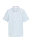 TOM TAILOR DENIM Poloshirt pastellblau/offwhite