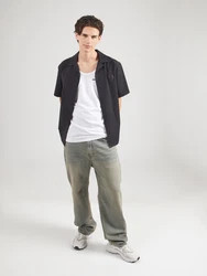 JACK & JONES Top JCOFUSION schwarz/weiß