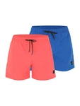 JACK & JONES Badeshorts 'JPSTMAUI' blau / lachs