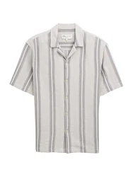 TOM TAILOR DENIM Hemd grau/hellgrau/weiß