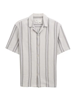 TOM TAILOR DENIM Hemd grau/hellgrau/weiß
