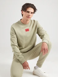 HUGO Sweatshirt Diragol212 Rundhals khaki/rot/schwarz