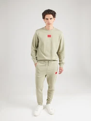 HUGO Sweatshirt Diragol212 Rundhals khaki/rot/schwarz