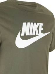 Nike Sportswear T-Shirt 'Icon Futura' oliv/weiß