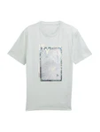 TOM TAILOR DENIM T-Shirt blau / grau / grün / weiß