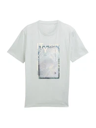 T-Shirt blau / grau / grn / wei