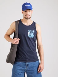 JACK & JONES Top 'JJHAWAII' nachtblau/azur/weiß