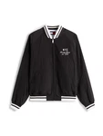 Tommy Jeans Jacke schwarz/weiß