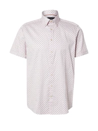 Hemd taupe / blutrot / wei