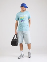 Nike Sportswear T-Shirt himmelblau/gelb/brombeer/weiß