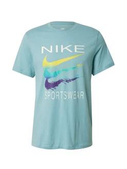 Nike Sportswear T-Shirt himmelblau/gelb/brombeer/weiß