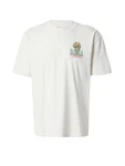 HOLLISTER T-Shirt braun/grün/rot/weiß