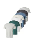ABOUT YOU T-Shirt 'Jerome' hellbeige/saphir/grau/dunkelgrau/graumeliert/smaragd/weiß
