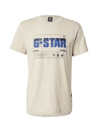 G-STAR T-Shirt 'Flyer' hellbeige / blau / schwarz