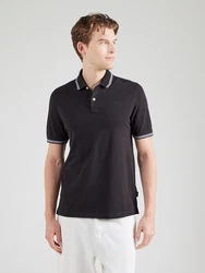 bugatti Poloshirt schwarz/weiß