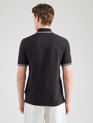 bugatti Poloshirt schwarz/weiß