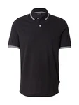 bugatti Poloshirt schwarz/weiß