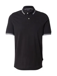 bugatti Poloshirt schwarz/weiß