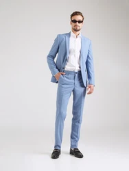 Lindbergh Anzug hellblau