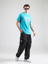 Nike Sportswear T-Shirt '6MO JDI SP25' marineblau/hellblau/rosa/weiß