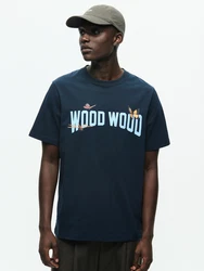WOOD WOOD T-Shirt WWBobby nachtblau/hellblau/gelb/rosa/schwarz