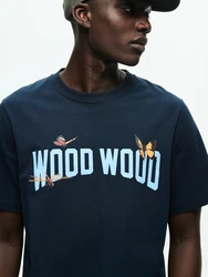 WOOD WOOD T-Shirt WWBobby nachtblau/hellblau/gelb/rosa/schwarz