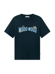 T-Shirt 'WWBobby' nachtblau / hellblau / gelb / rosa / schwarz