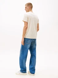 Tommy Jeans T-Shirt 'ESSENTIAL' creme/navy/rot/weiß