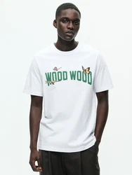 WOOD WOOD T-Shirt WWBobby schilf/hellorange/schwarz/weiß