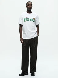 WOOD WOOD T-Shirt WWBobby schilf/hellorange/schwarz/weiß