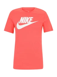 Nike Sportswear T-Shirt 'Icon Futura' orangerot/weiß