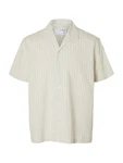 SELECTED HOMME Hemd 'SLHAce' creme/marine