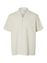 Hemd 'SLHAce' creme / marine