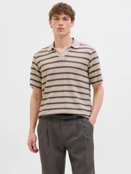 Jack & Jones Premium Poloshirt 'JPRBLUHARRY' schoko/puder