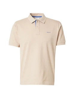 Gant Poloshirt Regular Contrast Pique Rugger sand Gant Poloshirt Regular Contrast Pique Rugger sand