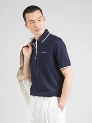 bugatti Poloshirt dunkelblau/weiß