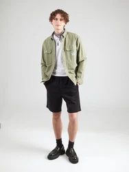 ABOUT YOU Shirt 'Peter' graumeliert/schwarz/weiß