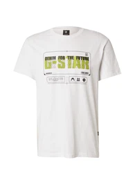 G-STAR T-Shirt 'Flyer' hellgrn / schwarz / wei