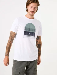 GARCIA T-Shirt enzian/jade/weiß
