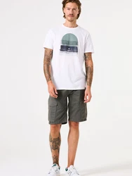GARCIA T-Shirt enzian/jade/weiß