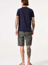 GARCIA T-Shirt marineblau / gelb / weiß