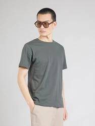 ABOUT YOU Shirt 'Peter' hellbeige/pueblo/dunkelgrn/schwarz/wei
