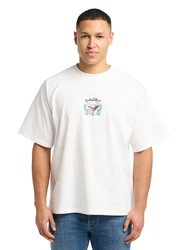 Carlo Colucci T-Shirt 'Egger' grau/grün/schwarz/weiß