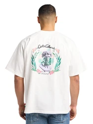 Carlo Colucci T-Shirt 'Egger' grau/grün/schwarz/weiß