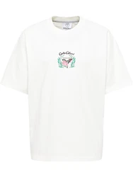 Carlo Colucci T-Shirt 'Egger' grau/grün/schwarz/weiß