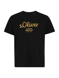 T-Shirt gold / schwarz