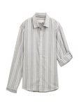 TOM TAILOR DENIM Hemd grau/weiß