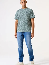 GARCIA T-Shirt pastellgrün/dunkelgrün